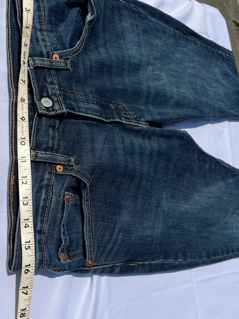 Levis 511 Jeans Mens 32x32 Blue Slim Straight Dark Wash Stretch Denim Workwear